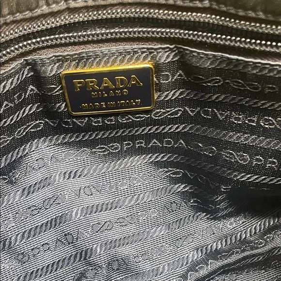 Prada Black and Gold Chain Shoulder Bag - Picture 8 of 9